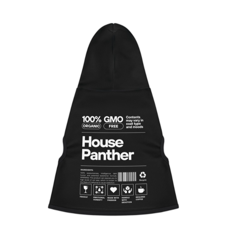 House Panther Cat Hoodie - Yoru Says