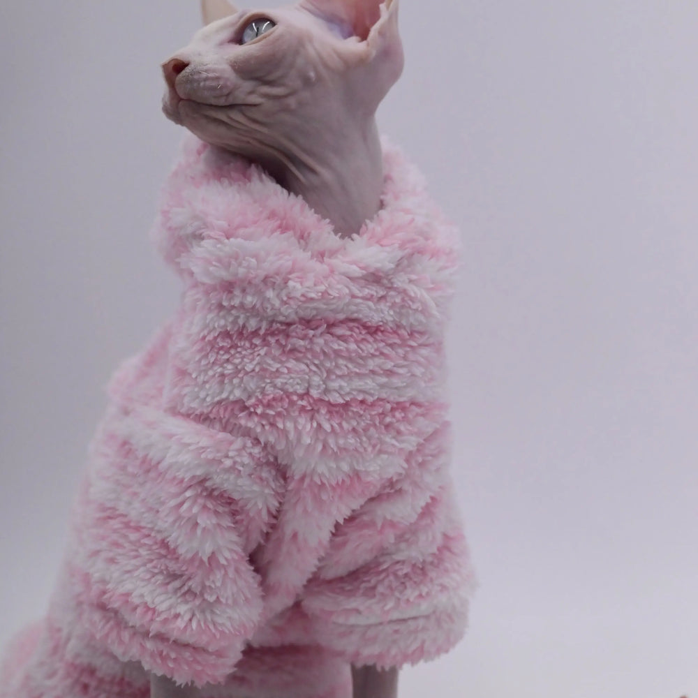 Pinky Frost Cat Cardigan - Yoru Says