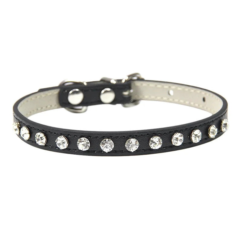 
                  
                    Luxury Rhinestone Rivets Cat Collar - Breakaway collar - Yoru Says
                  
                