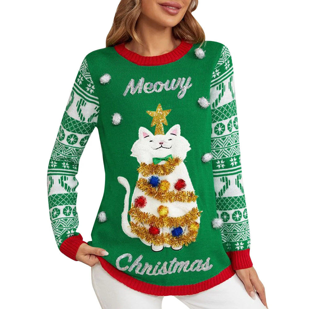 
                  
                    Christmas 2024 Meowy Ugly Sweater - Yoru Says
                  
                