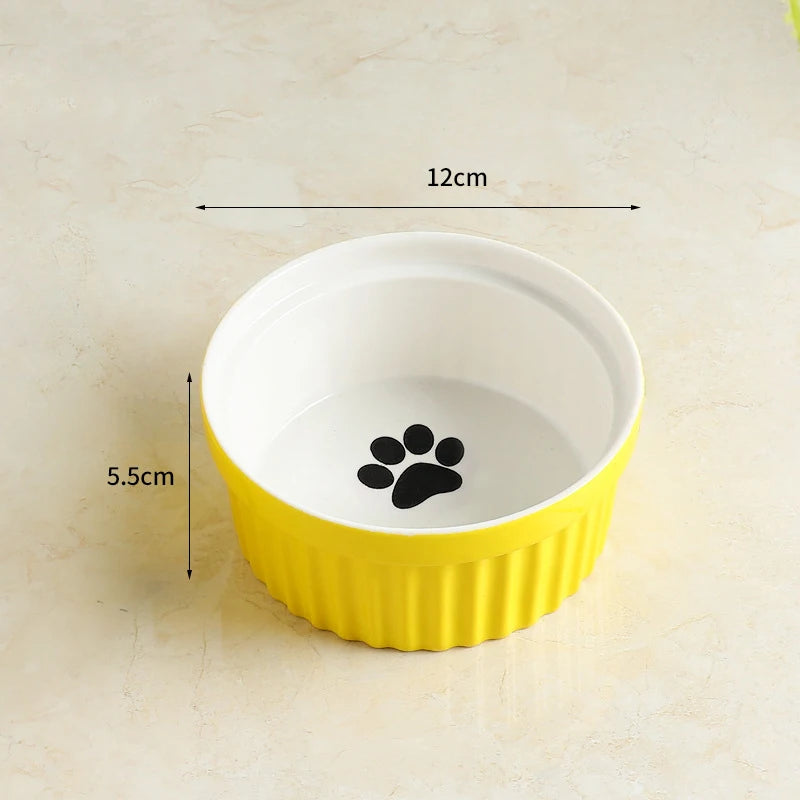 
                  
                    Double Ceramic Elevated Cat Bowls - Prevent Cervical Spondylosis
                  
                