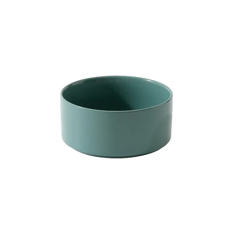 
                  
                    Elevated, Ceramic  Double Feeding Bowls with Wooden Stand
                  
                