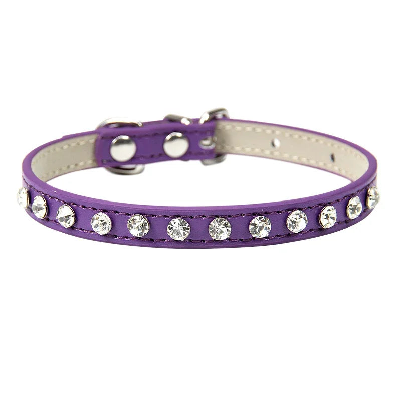 
                  
                    Luxury Rhinestone Rivets Cat Collar - Breakaway collar - Yoru Says
                  
                