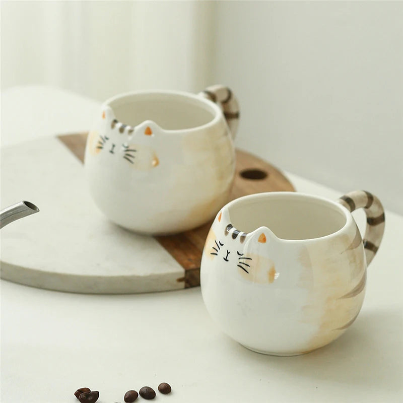 Peaceful Ceramic Cat Mug - Yoru Says