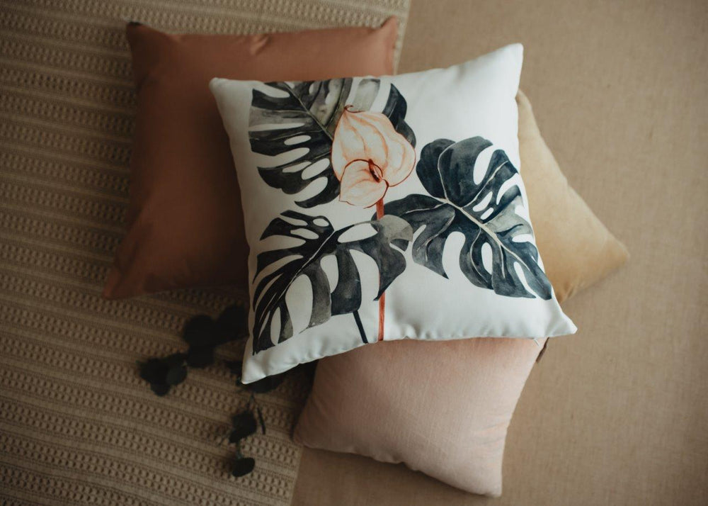 
                  
                    Greenery with Pink Floral Pillow - Yoru Says
                  
                