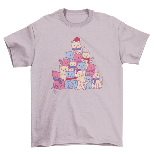 A Kitty Christmas Tree t-shirt - Yoru Says