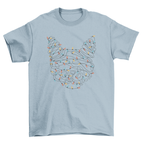 
                  
                    Cat Christmas lights t-shirt - Yoru Says
                  
                