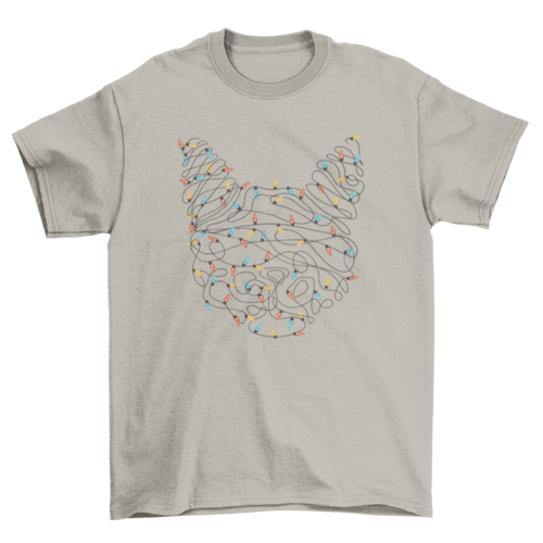 
                  
                    Cat Christmas lights t-shirt - Yoru Says
                  
                