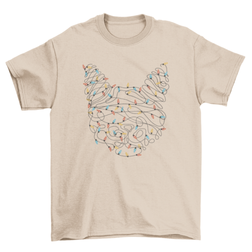 
                  
                    Cat Christmas lights t-shirt - Yoru Says
                  
                