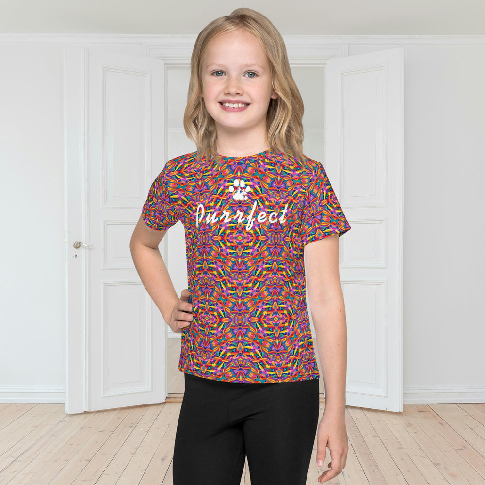 Purrfect- Kids crew neck t-shirt - Yoru Says