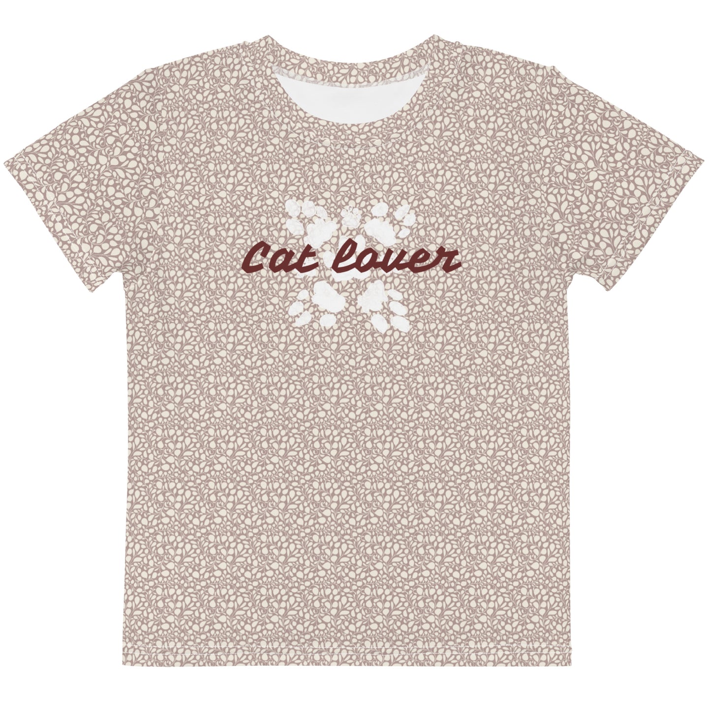 Cat lover - Almond Kids crew neck t-shirt - Yoru Says