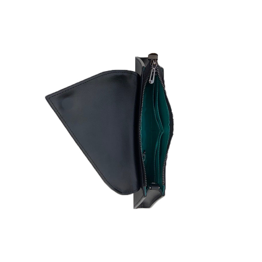 
                  
                    Angelica Leather Clutch Black Snakeskin - Yoru Says
                  
                