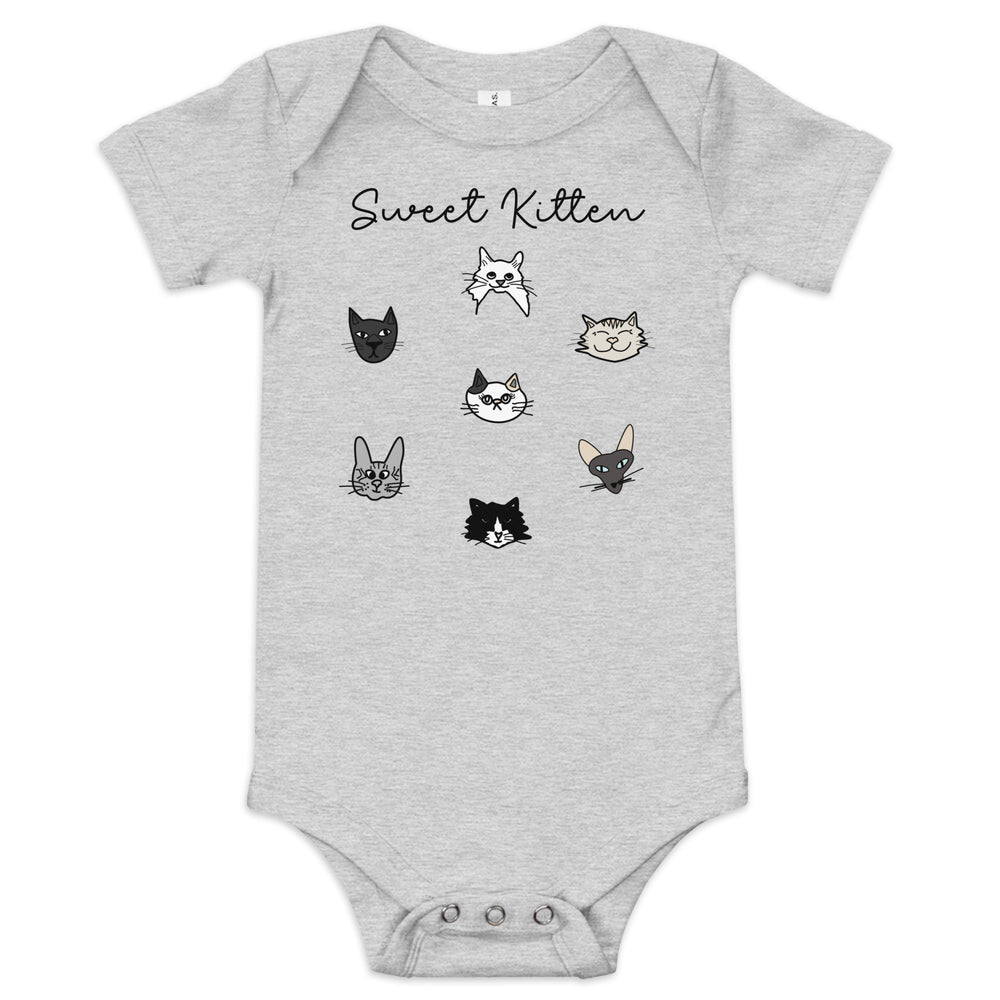 
                  
                    Sweet kitten Baby short sleeve one piece - Yoru Says
                  
                