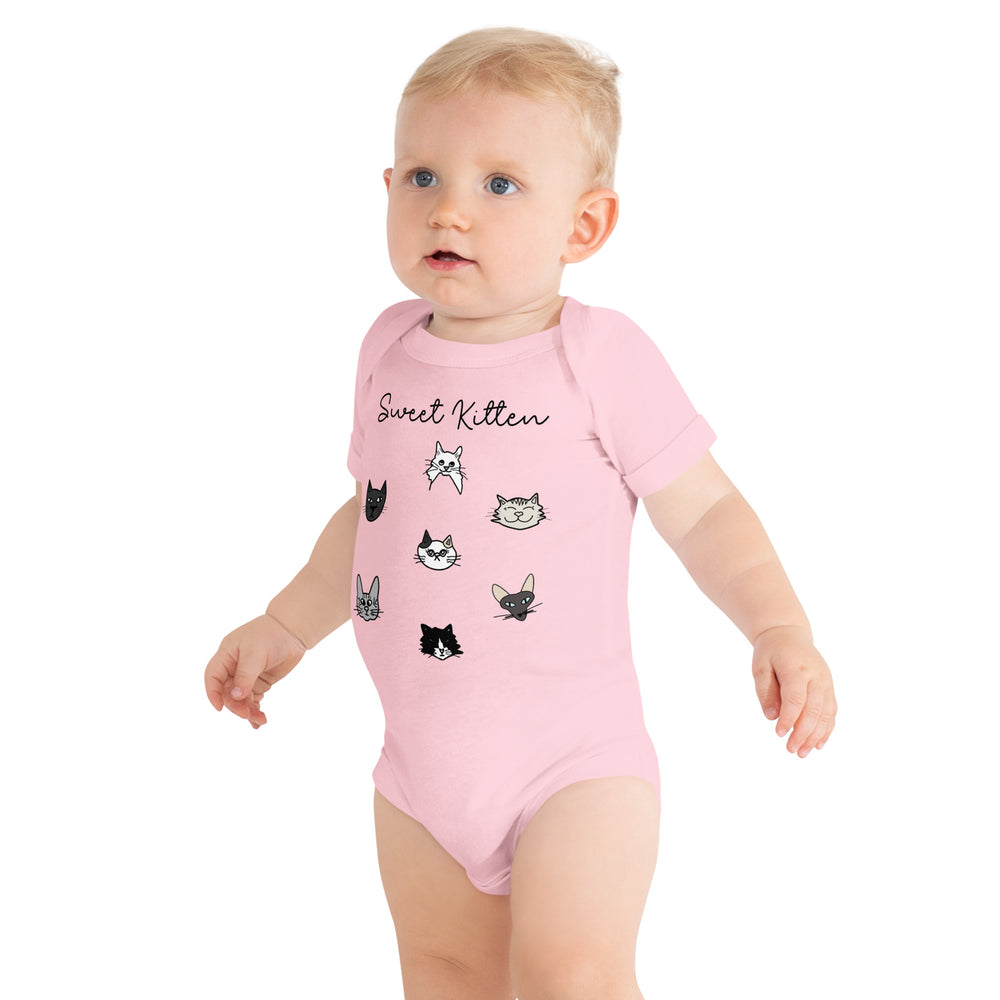 
                  
                    Sweet kitten Baby short sleeve one piece - Yoru Says
                  
                