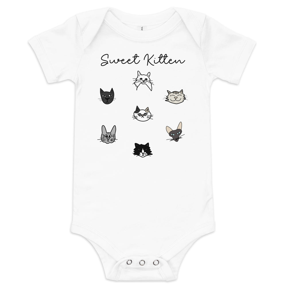 
                  
                    Sweet kitten Baby short sleeve one piece - Yoru Says
                  
                