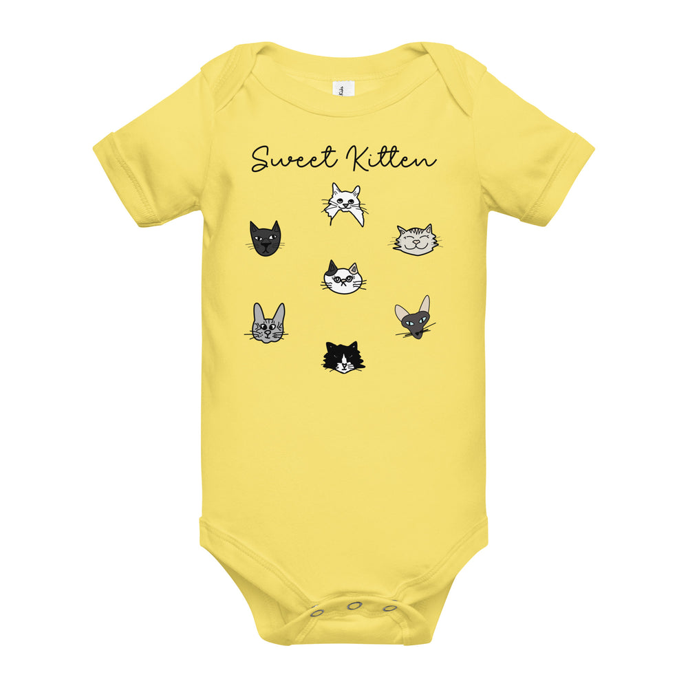 
                  
                    Sweet kitten Baby short sleeve one piece - Yoru Says
                  
                