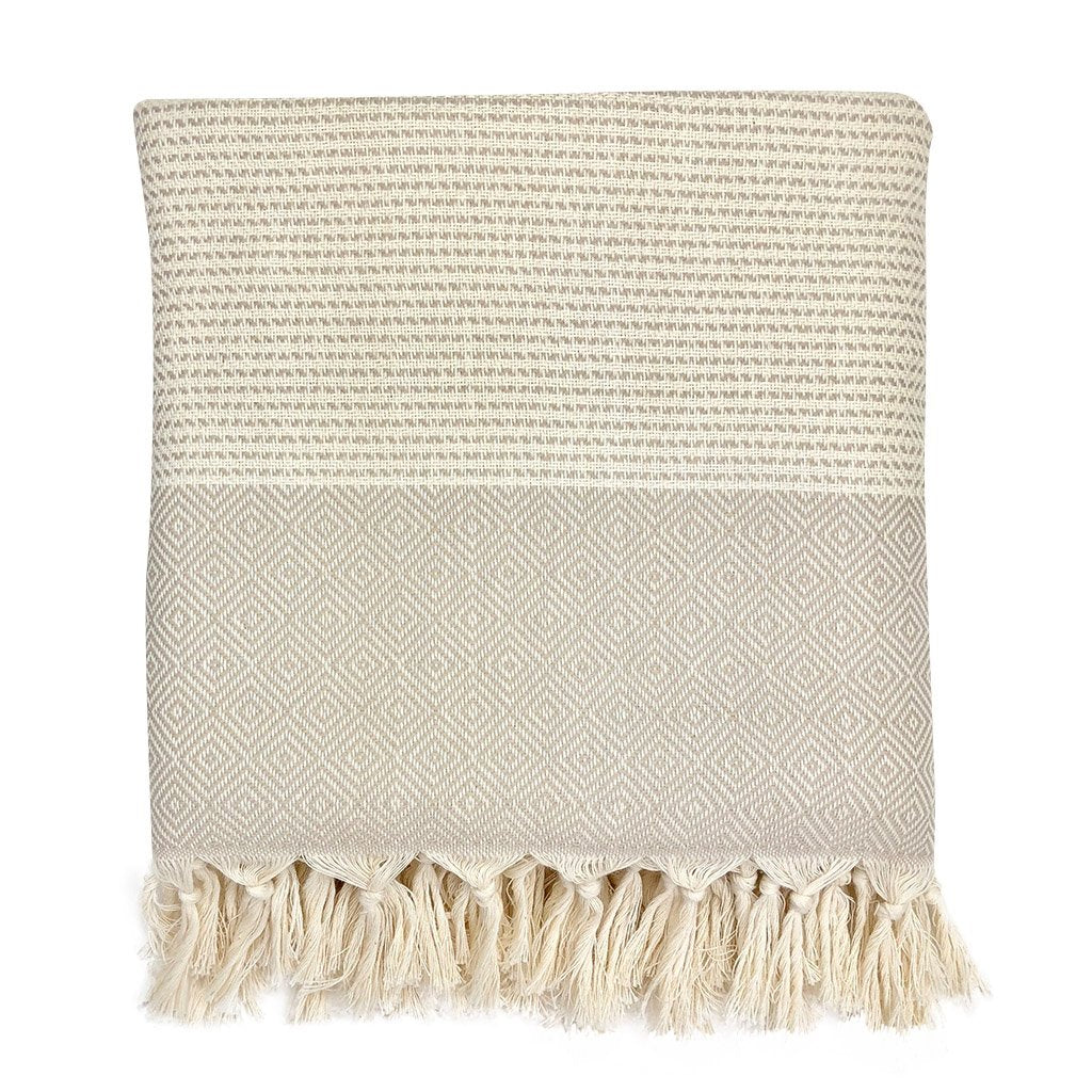 Diamond Stripe Turkish Throw - Yoru Says