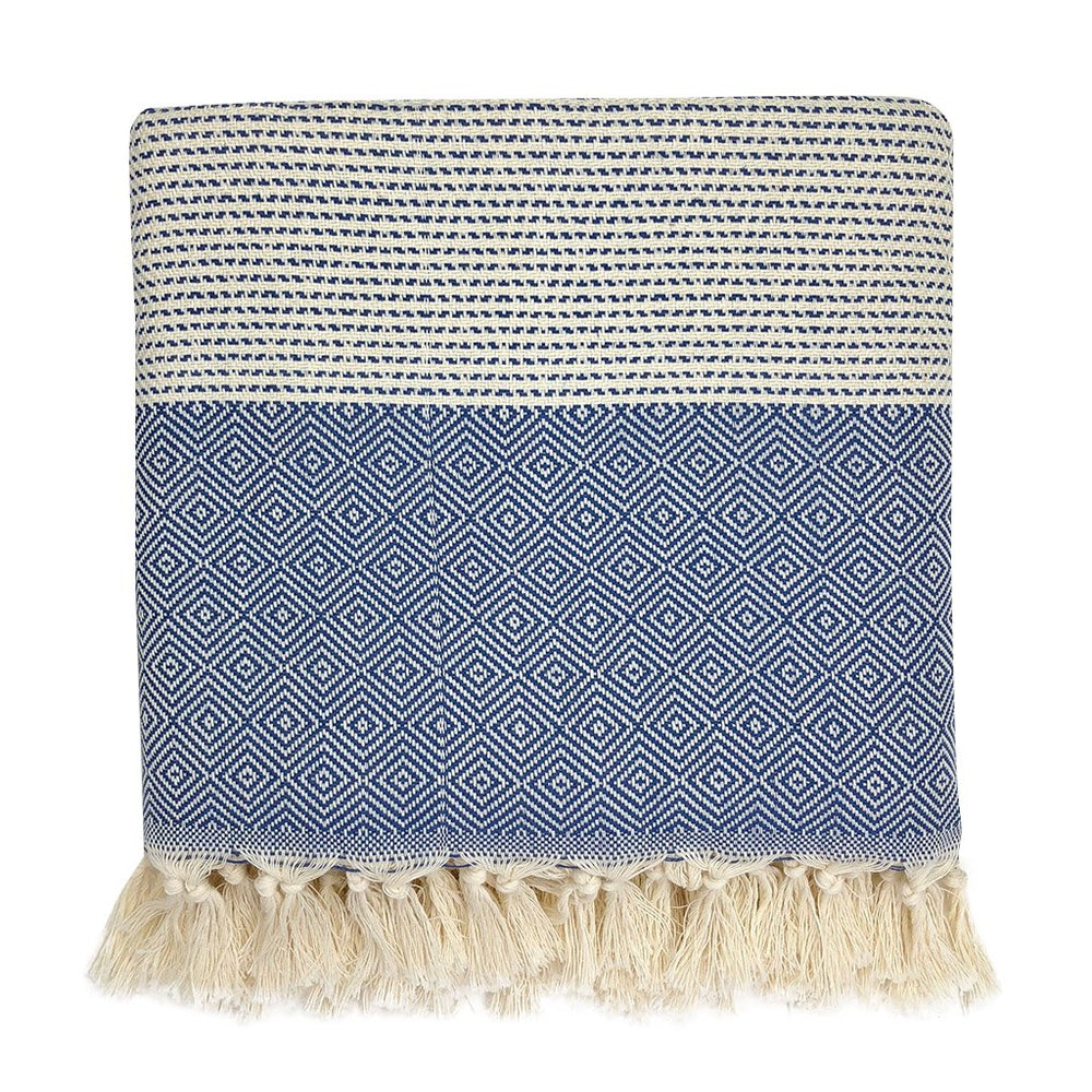 
                  
                    Diamond Stripe Turkish Throw - Yoru Says
                  
                