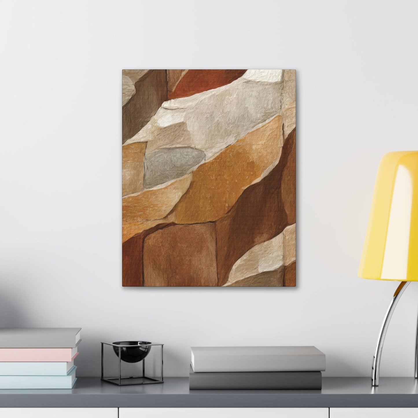 Canvas Wall Art Decor, Abstract Stone Print - Yoru Says