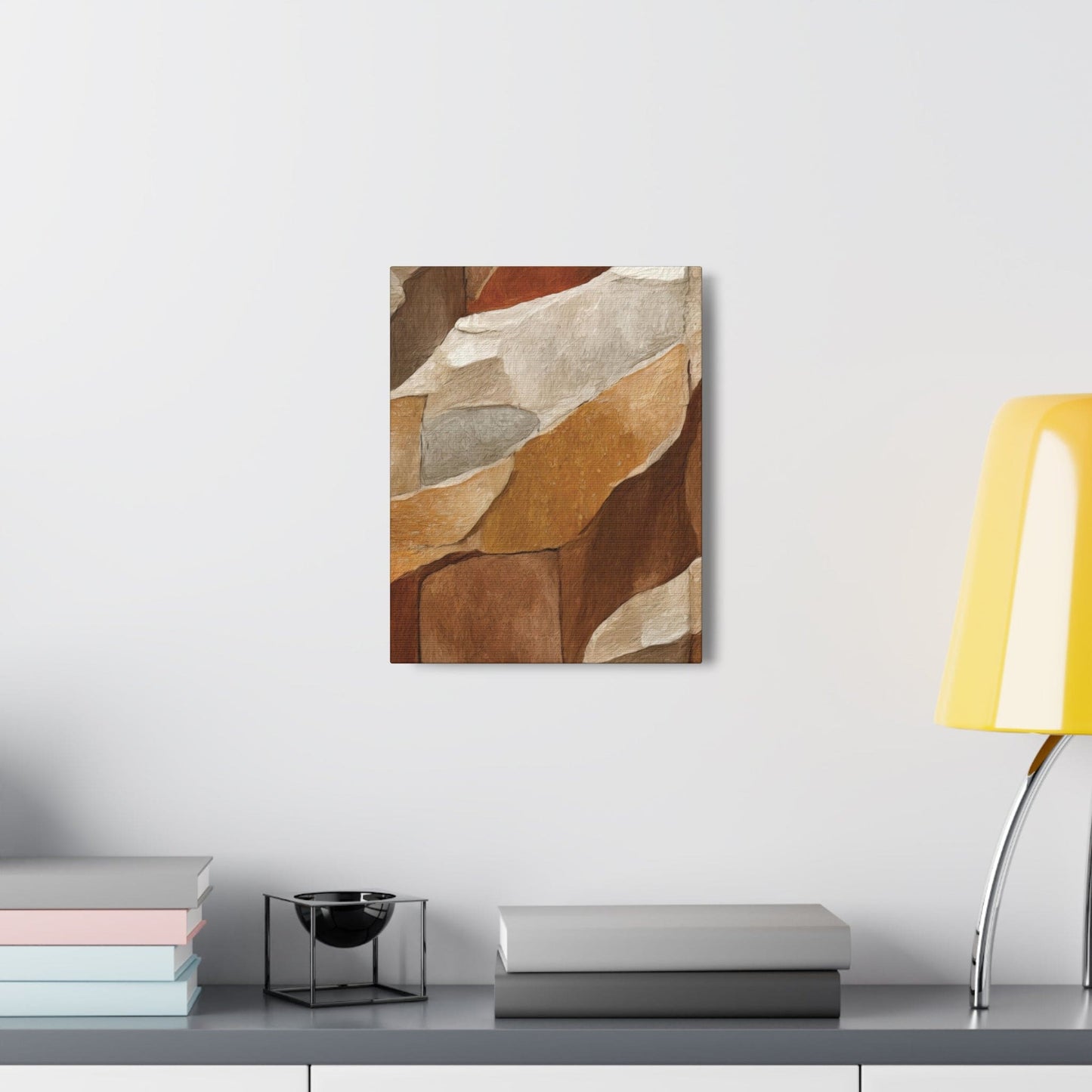 Canvas Wall Art Decor, Abstract Stone Print - Yoru Says