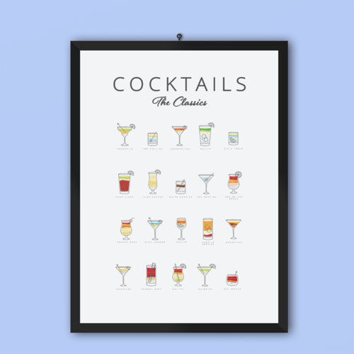 
                  
                    Cocktails Art Poster Decor - Yoru Says
                  
                