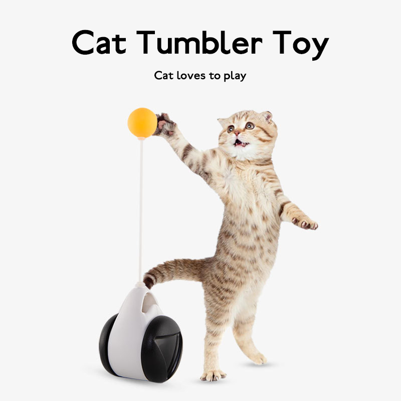 Tumbler Balanced Wheel Swinging Ball Cat Toy - Yoru Says