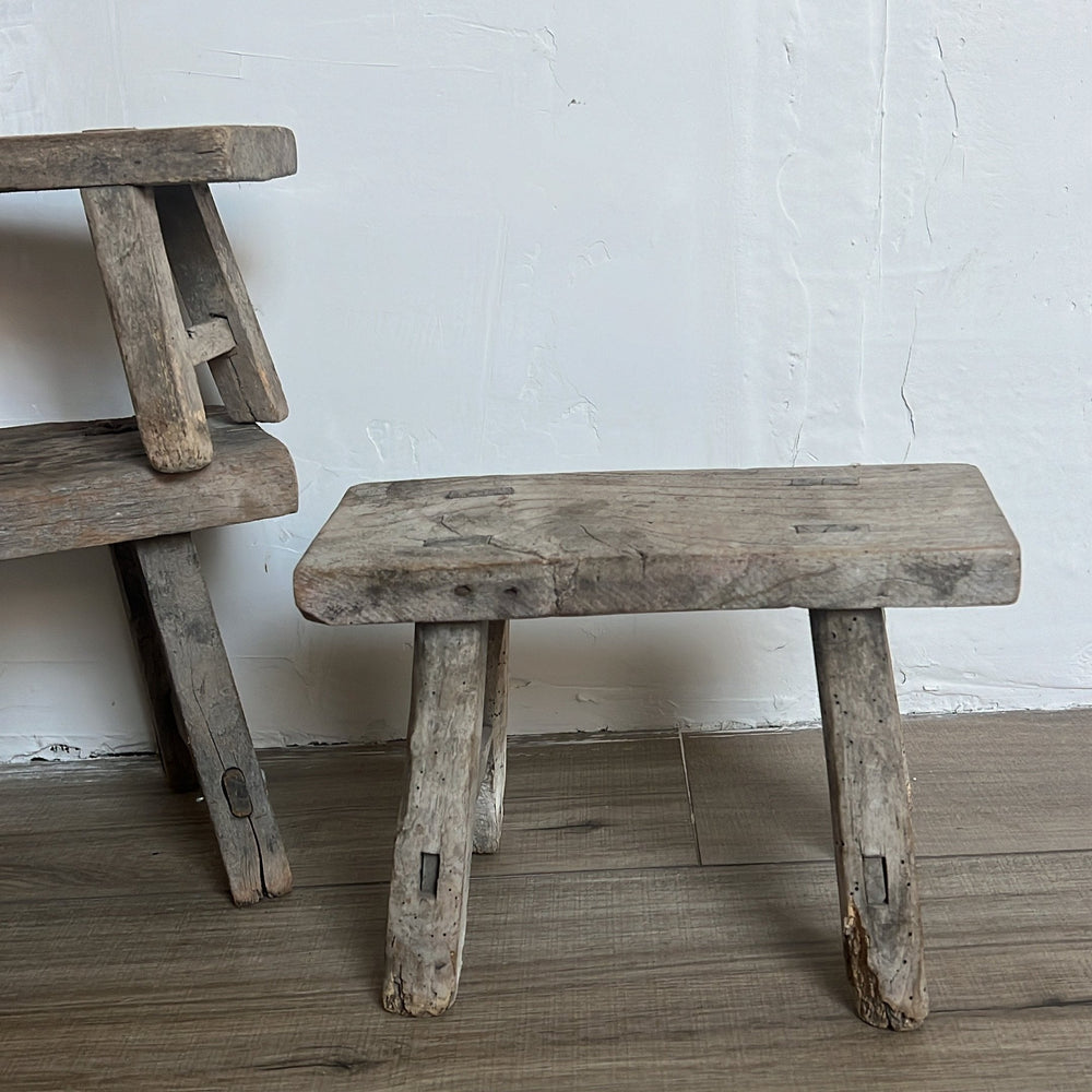 Vintage reclaimed stool - One of a kind - Yoru Says