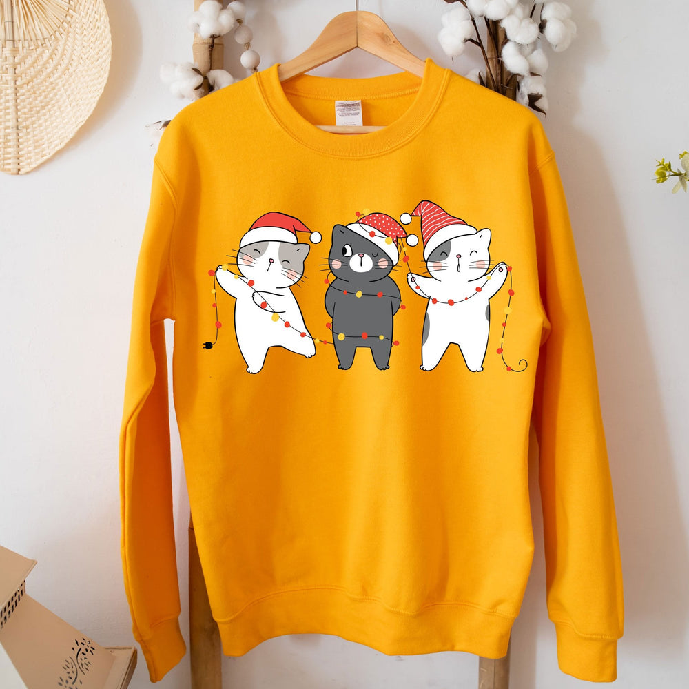 
                  
                    Three kittens - Cute Cats Christmas Sweatshirt - Yoru Says
                  
                