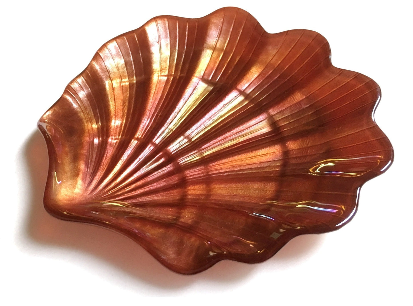 Scallop Shell Copper 8" Side Plates - Set of 4 - Yoru Says