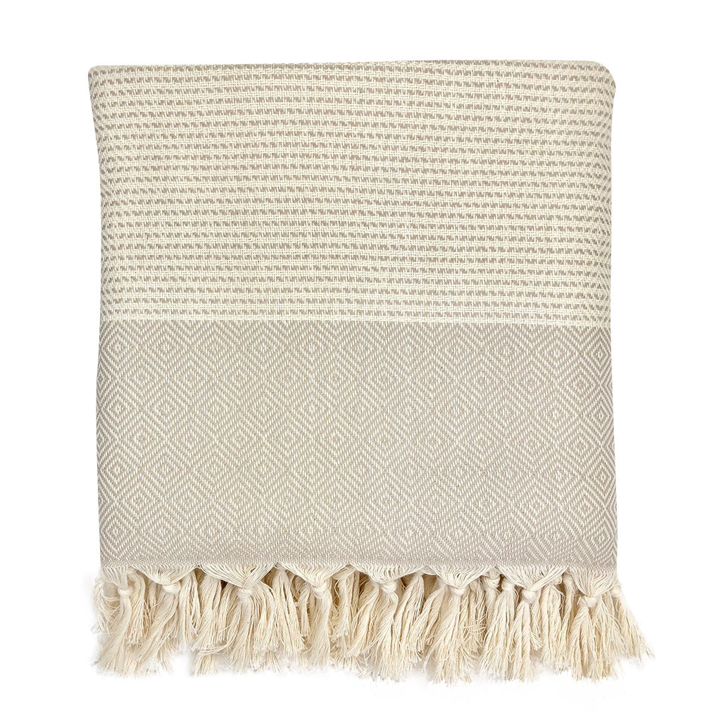 Diamond Stripe Turkish Throw - Yoru Says