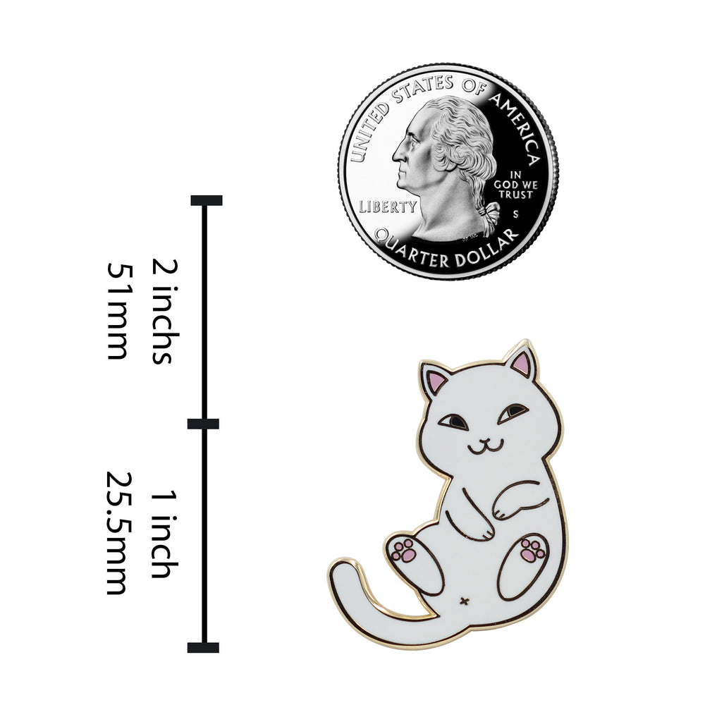 
                  
                    Playful Cat Enamel Pin - Yoru Says
                  
                