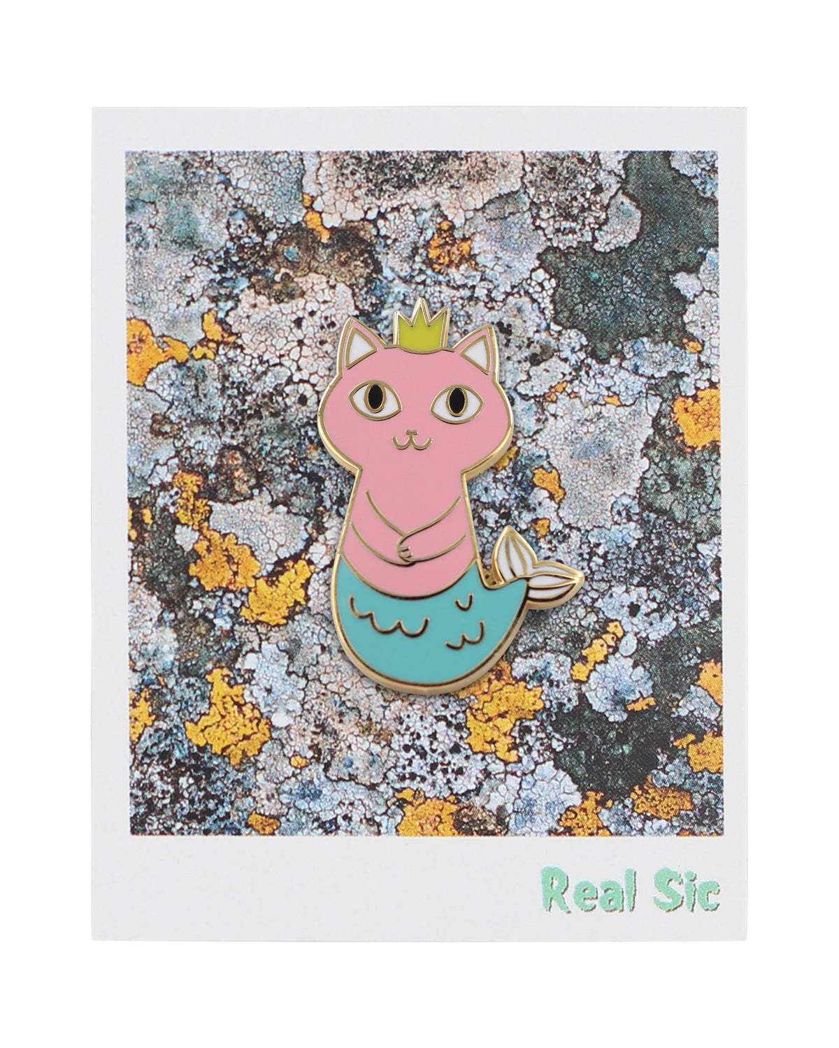 Mermaid Cat – Real Sic Mermaid Cat Enamel Pin - Yoru Says