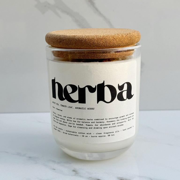 Herba Mood Boosting Botanical Candle - Yoru Says