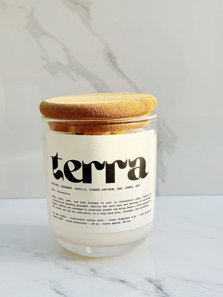 Terra (Mood Boosting Botanical Candle) - Yoru Says