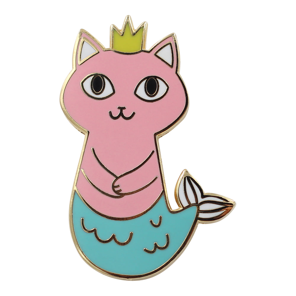 Mermaid Cat – Real Sic Mermaid Cat Enamel Pin - Yoru Says