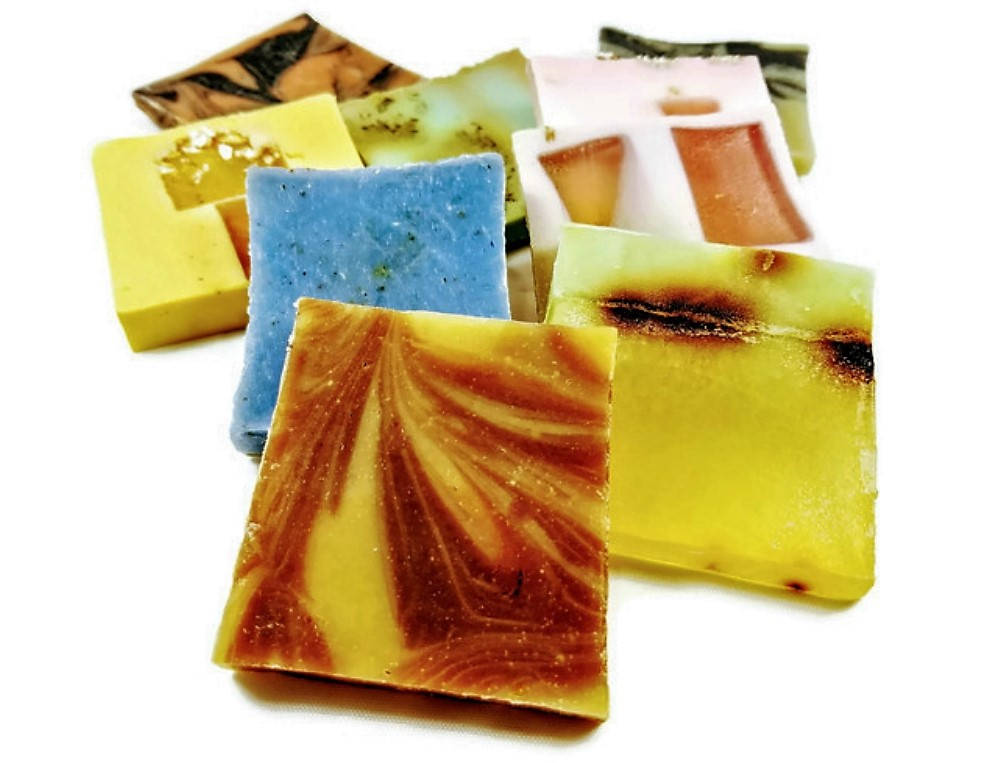 Vegan Soap Sampler, Soap Samples, Soap Stack - Yoru Says