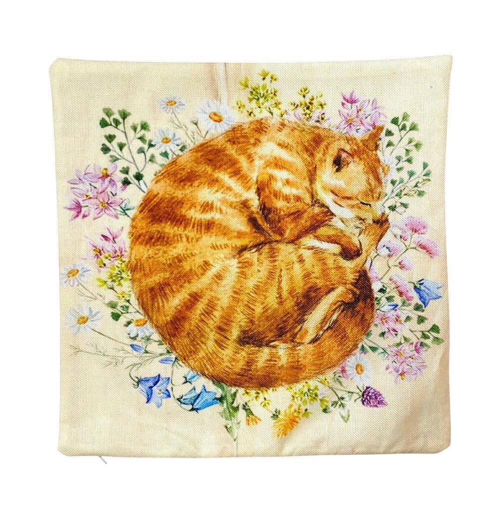 Ginger Cat Pillow - Yoru Says