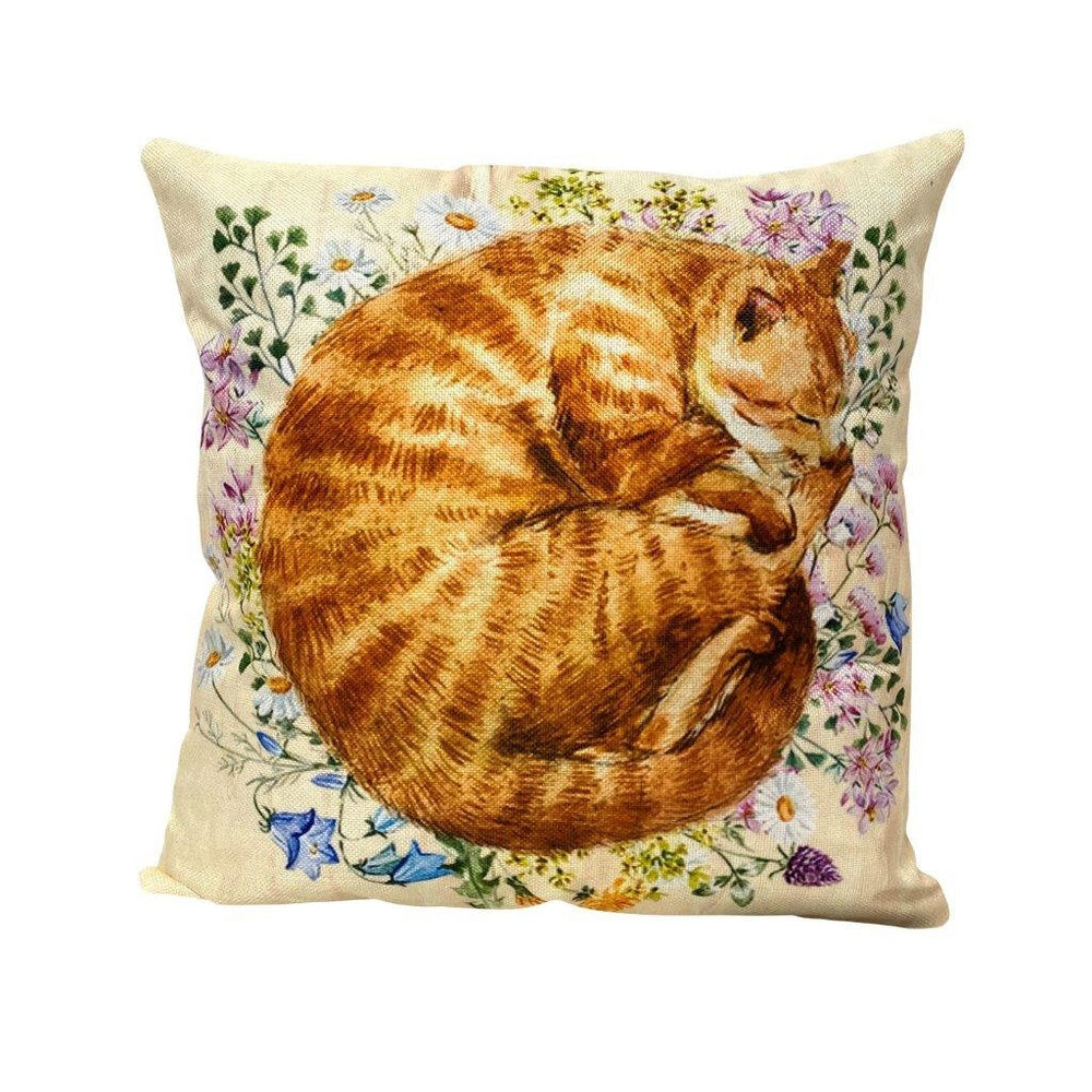 Ginger Cat Pillow - Yoru Says