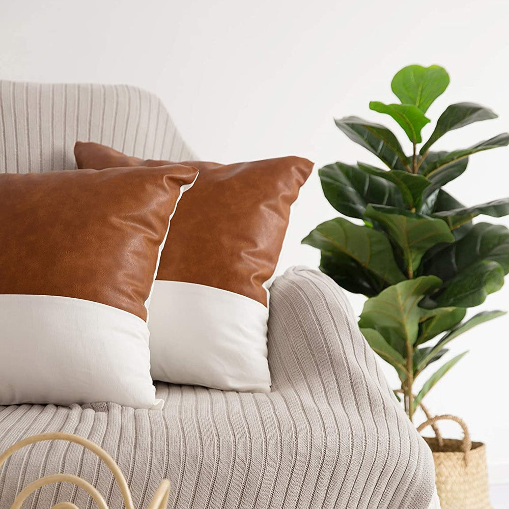 Vegan Leather Pillow Cover - Yoru Says