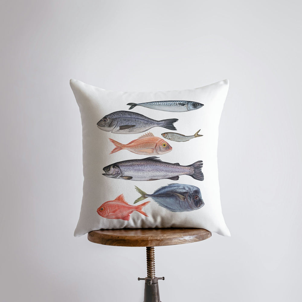 Seven Fish Throw Pillow - Yoru Says