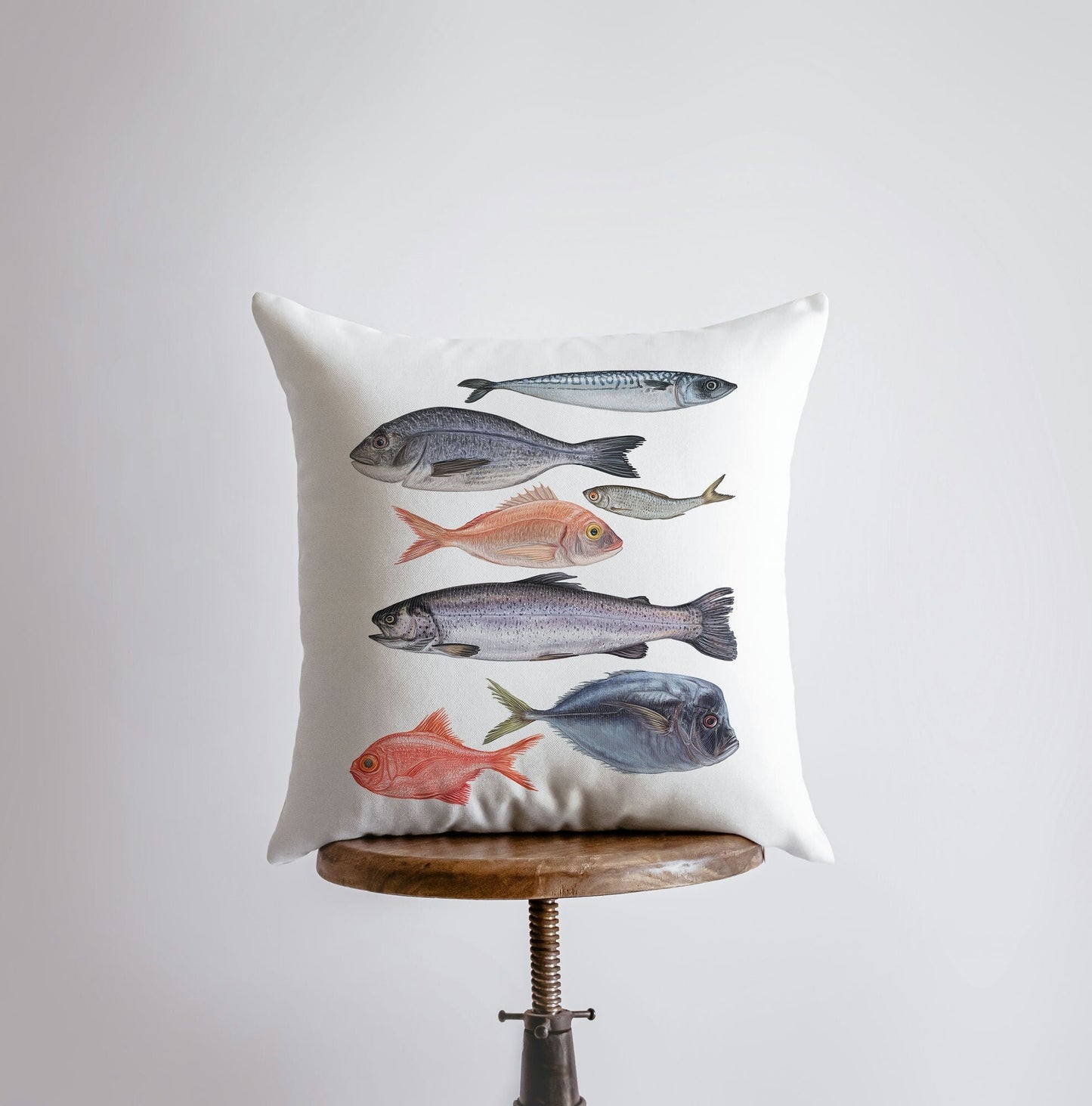 Seven Fish Throw Pillow - Yoru Says