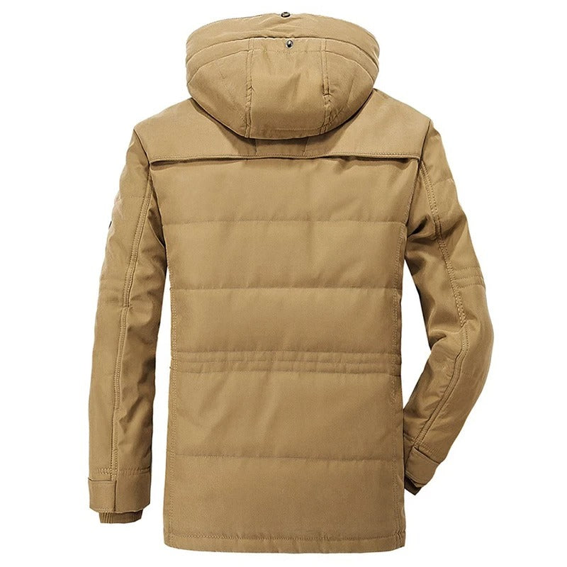 
                  
                    Mens Hooded Winter Parka Coat with Inner Fleece - Yoru Says
                  
                