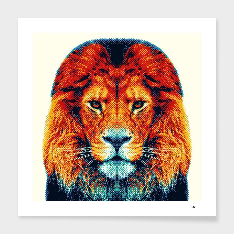 Lion - Colorful Animals  Frame - Yoru Says