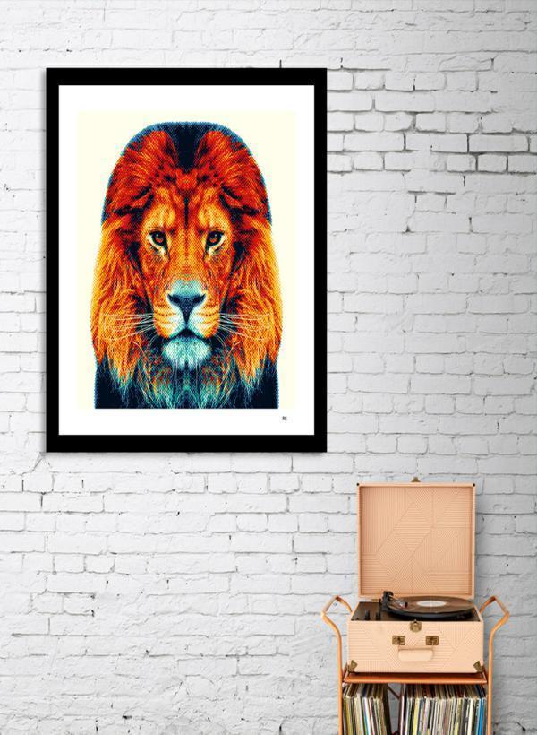 Lion - Colorful Animals  Frame - Yoru Says