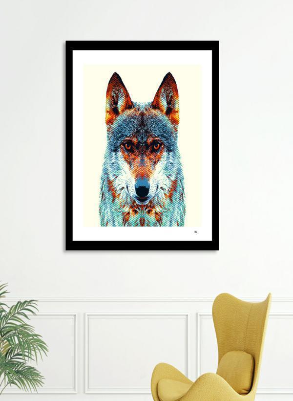 Wolf - Colorful Animals  Frame - Yoru Says