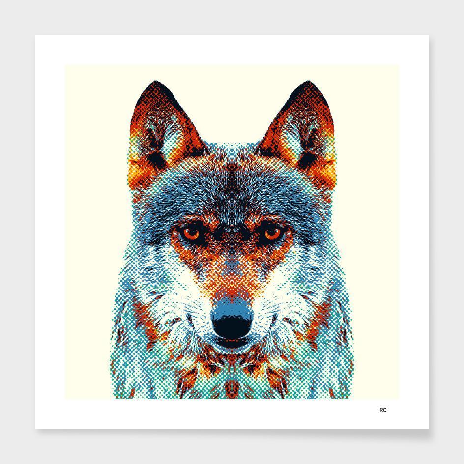 Wolf - Colorful Animals  Frame - Yoru Says