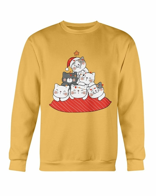 
                  
                    Cute Cushion Cats Christmas Sweatshirt - Yoru Says
                  
                