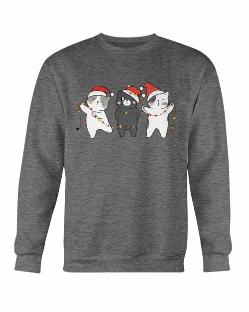 
                  
                    Three kittens - Cute Cats Christmas Sweatshirt - Yoru Says
                  
                