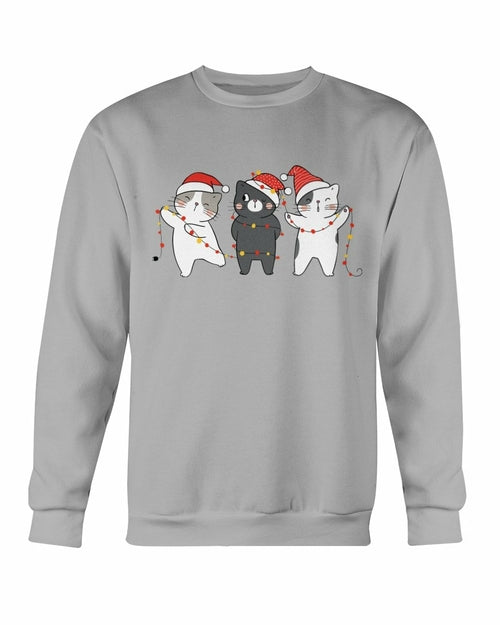 
                  
                    Three kittens - Cute Cats Christmas Sweatshirt - Yoru Says
                  
                