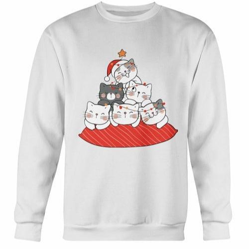 
                  
                    Cute Cushion Cats Christmas Sweatshirt - Yoru Says
                  
                